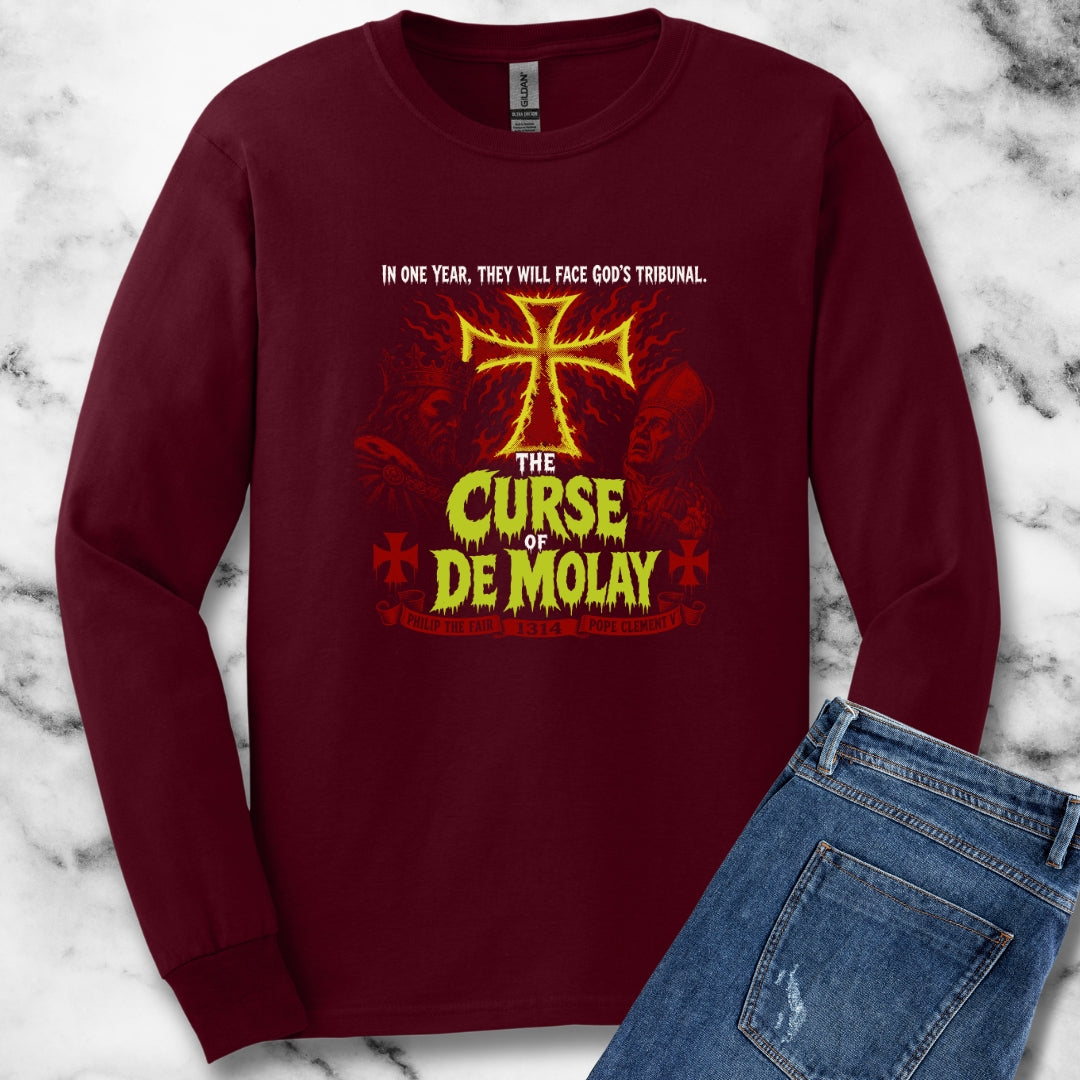 Curse of De Molay Templar B Movie Unisex Long Sleeve Tee