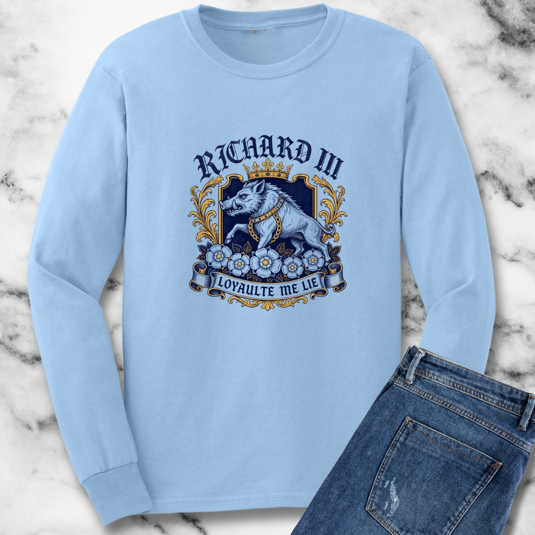 Richard III Boar Insignia Unisex Long Sleeve Tee
