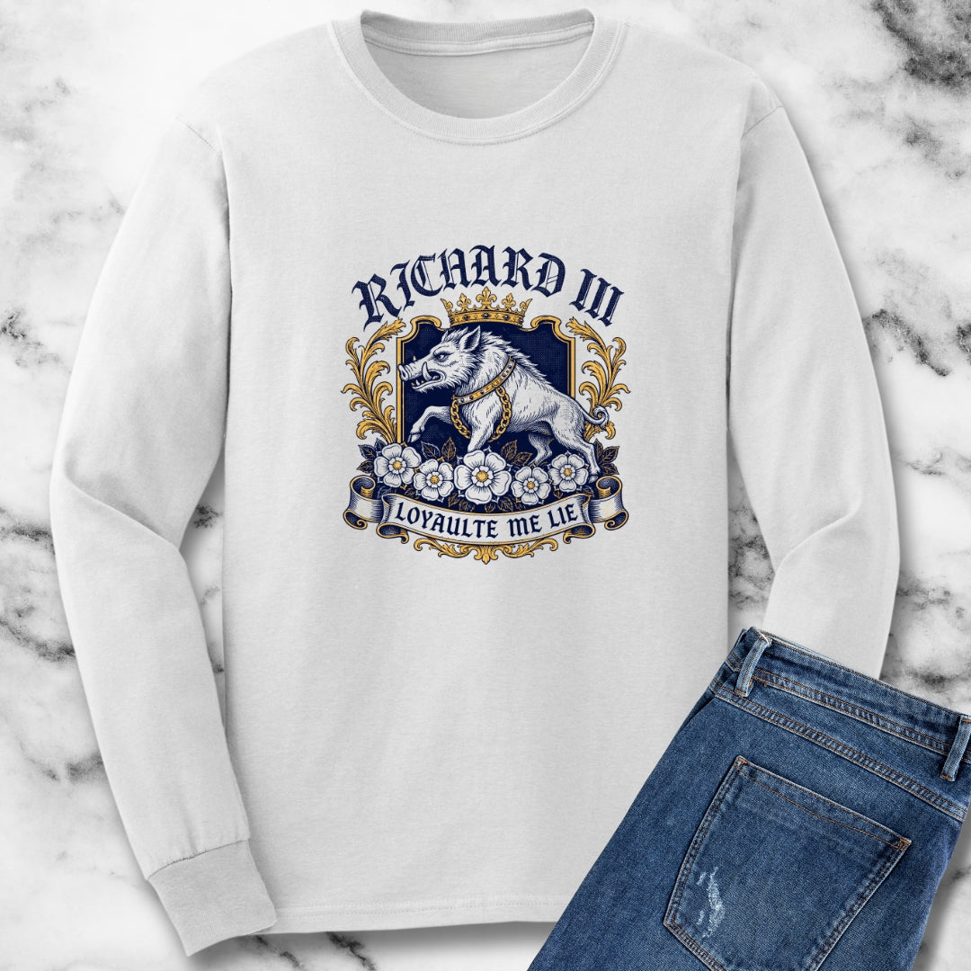 Richard III Boar Insignia Unisex Long Sleeve Tee
