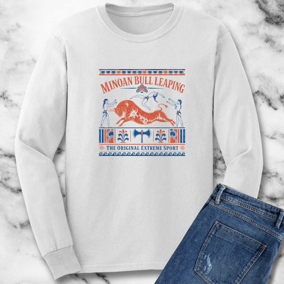 Minoan Bull Leaping Extreme Sport Unisex Long Sleeve Tee