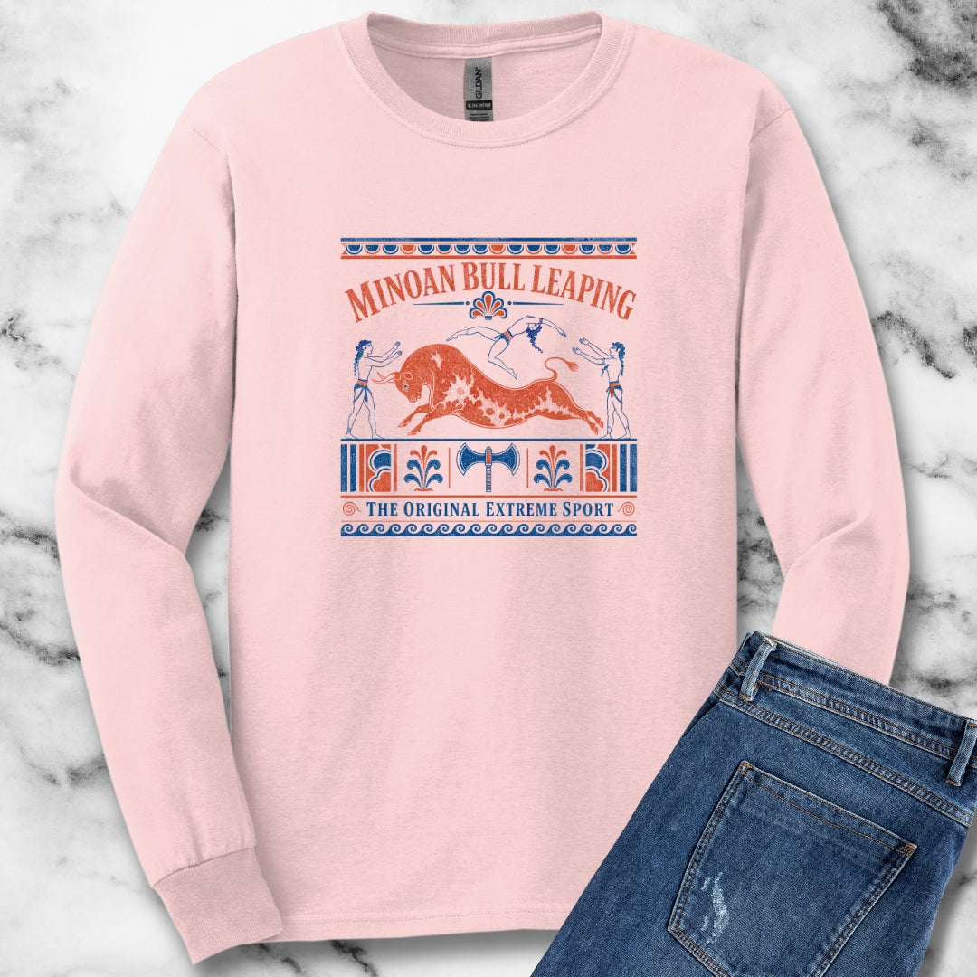 Minoan Bull Leaping Extreme Sport Unisex Long Sleeve Tee