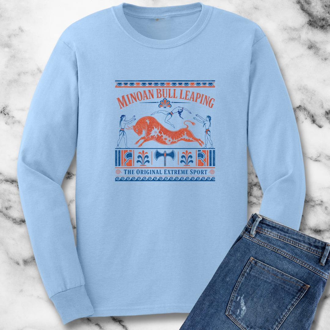 Minoan Bull Leaping Extreme Sport Unisex Long Sleeve Tee