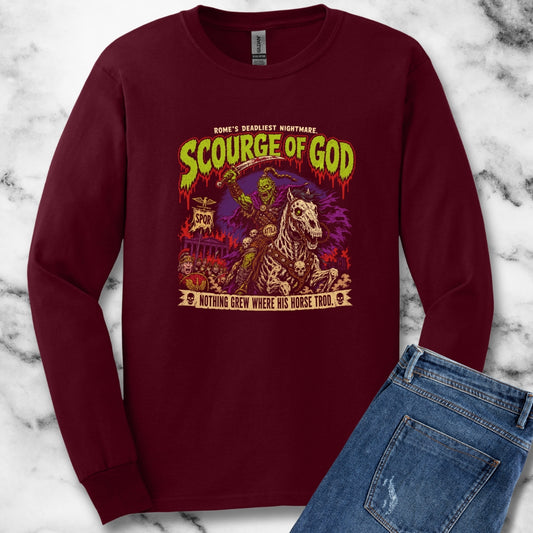 Psychobilly Attila the Hun Unisex Long Sleeve Tee