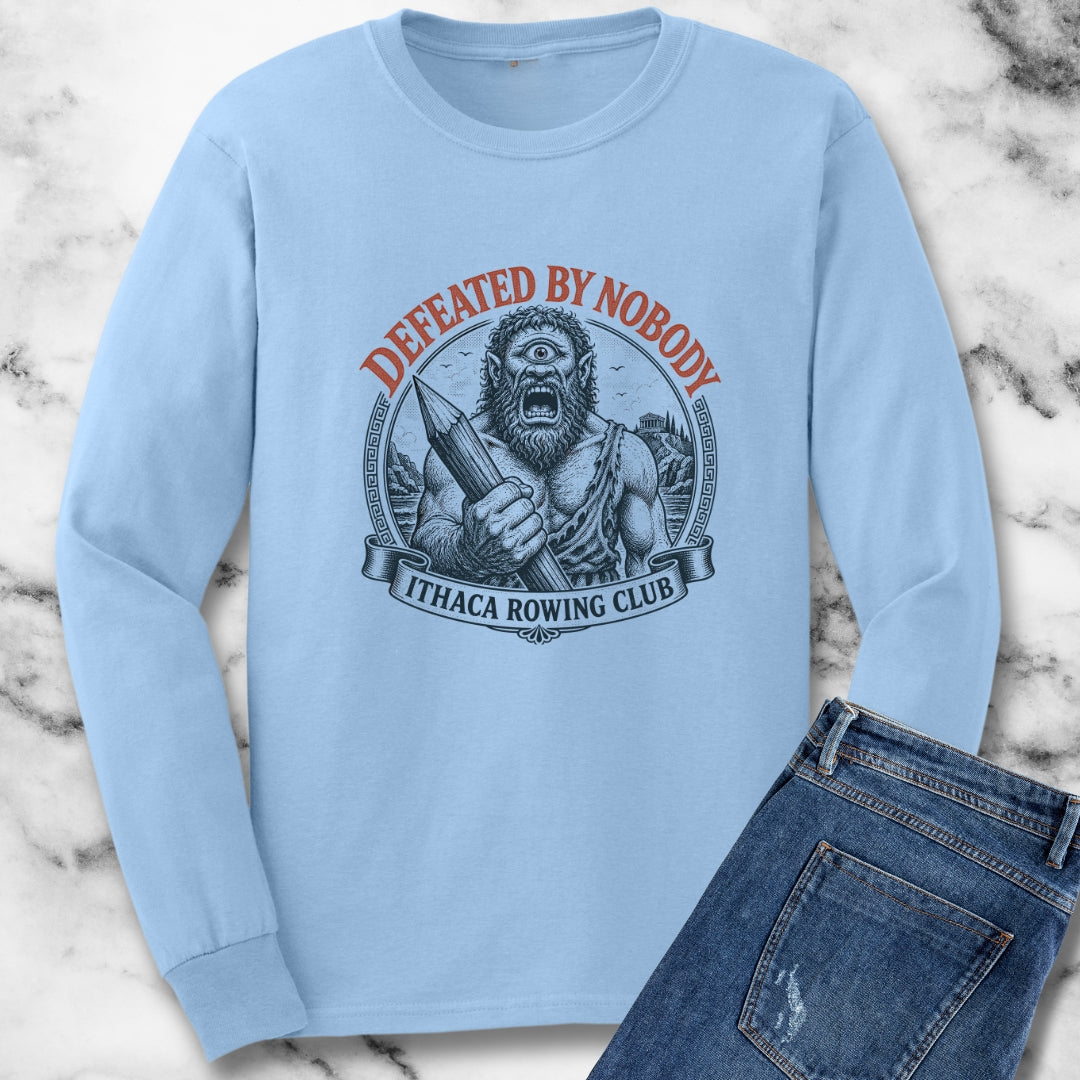 Polyphemus Defeated by Nobody Unisex Long Sleeve Tee