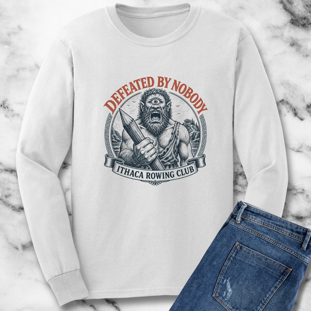 Polyphemus Defeated by Nobody Unisex Long Sleeve Tee