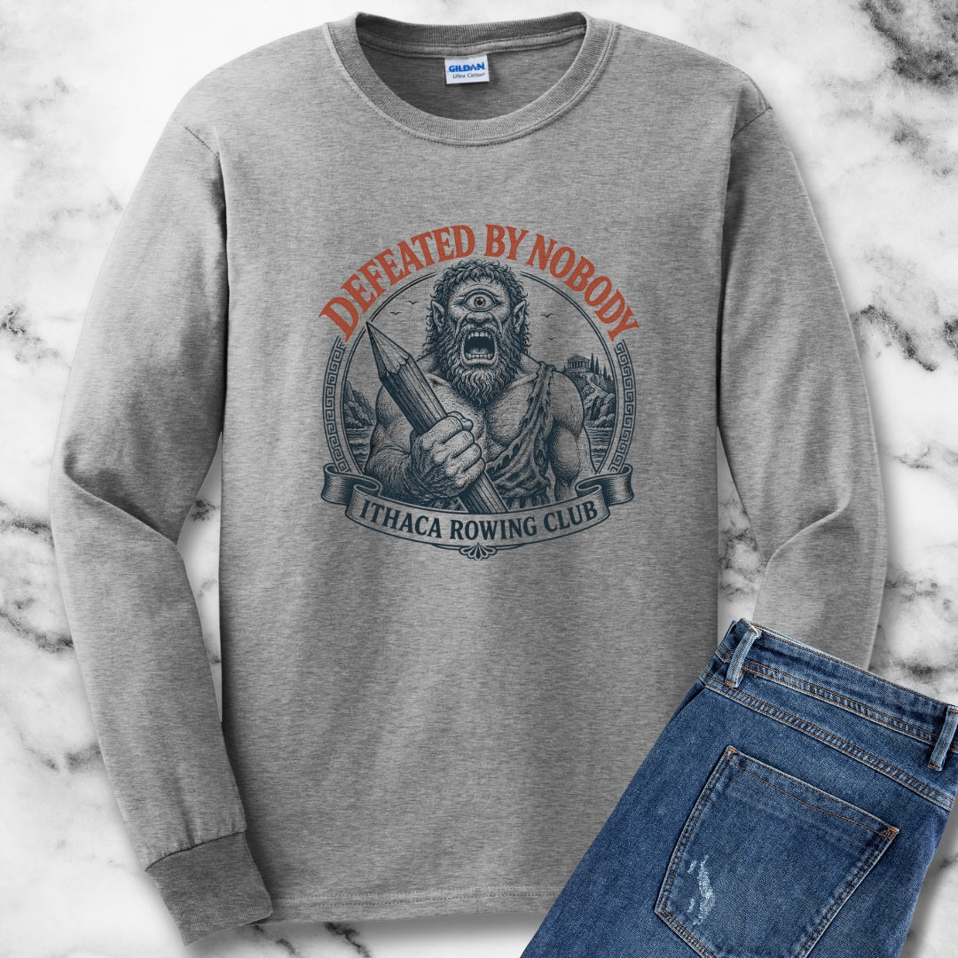 Polyphemus Defeated by Nobody Unisex Long Sleeve Tee
