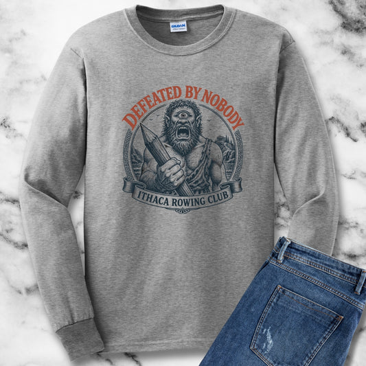 Polyphemus Defeated by Nobody Unisex Long Sleeve Tee