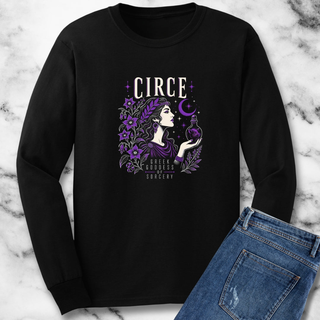 Circe Goddess of Sorcery Unisex Long Sleeve Tee