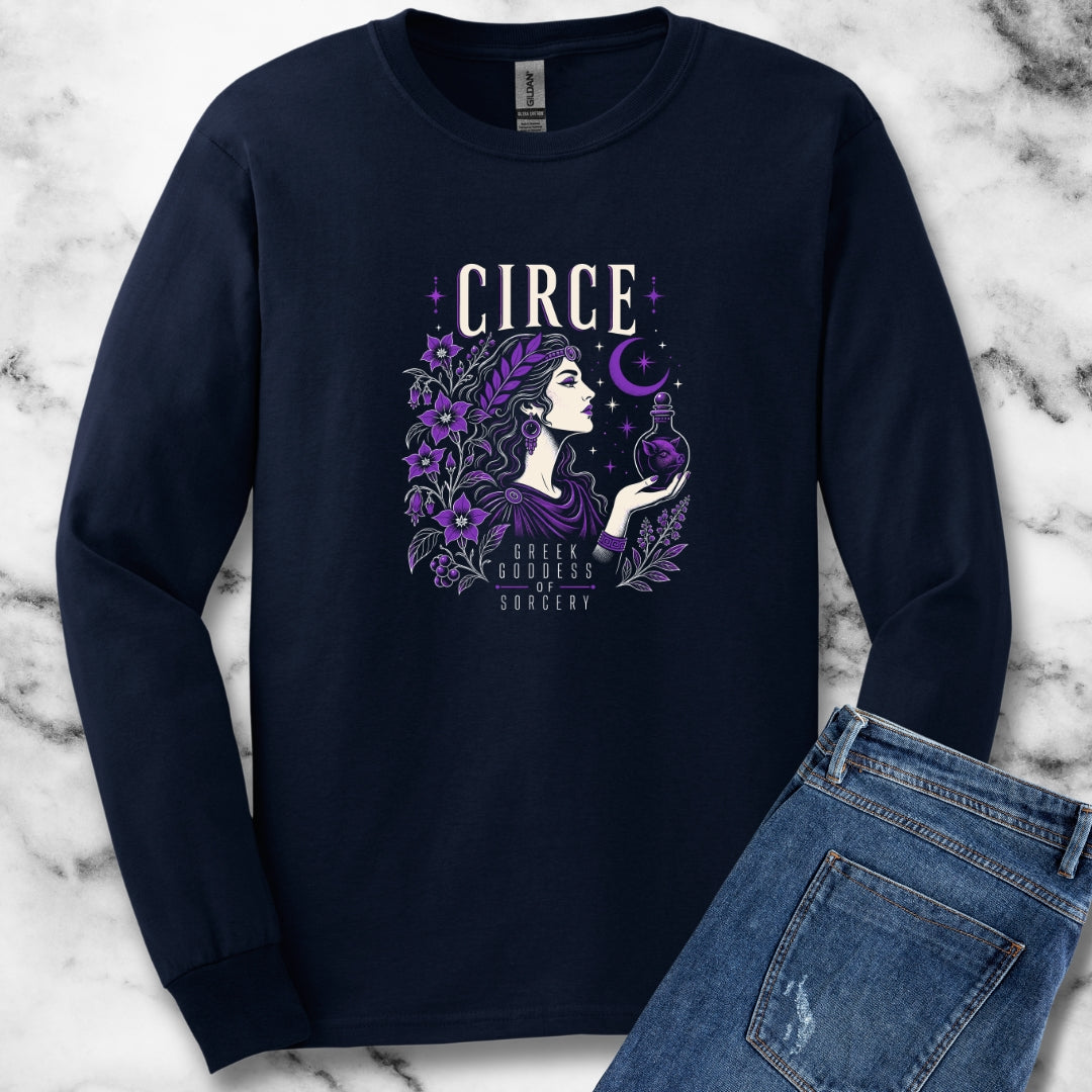 Circe Goddess of Sorcery Unisex Long Sleeve Tee