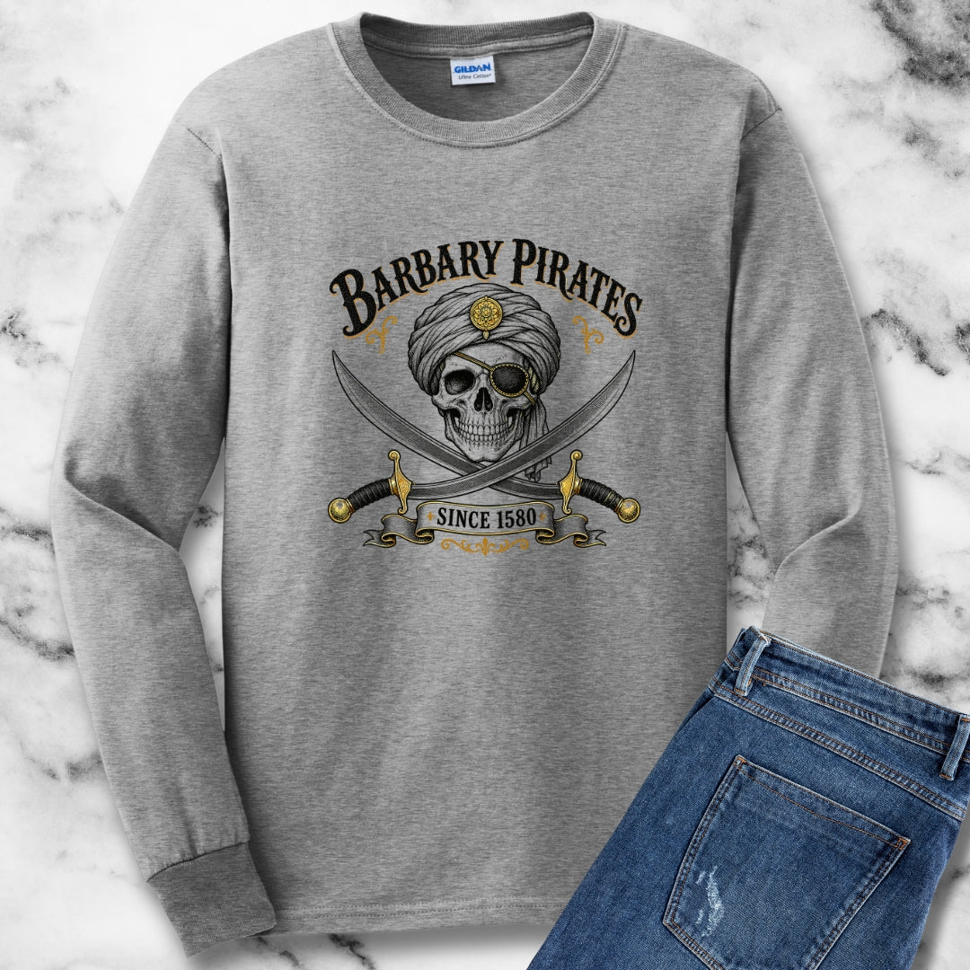 Barbary Pirates Since 1580 Unisex Long Sleeve Tee