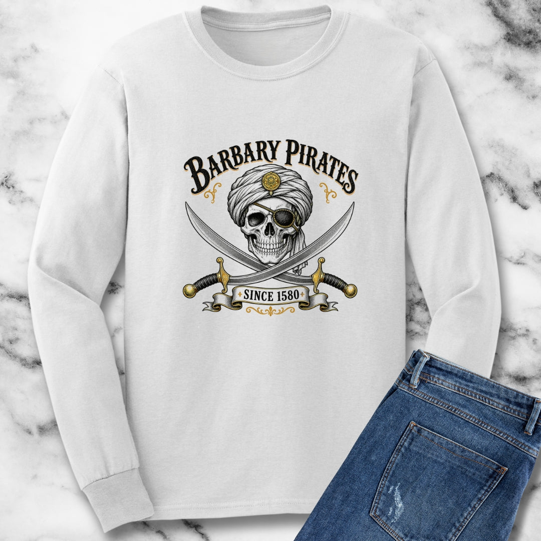 Barbary Pirates Since 1580 Unisex Long Sleeve Tee
