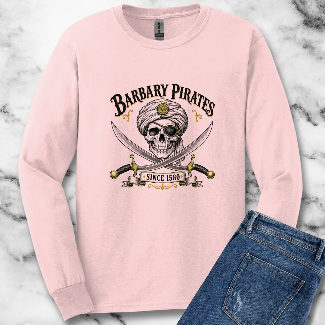 Barbary Pirates Since 1580 Unisex Long Sleeve Tee