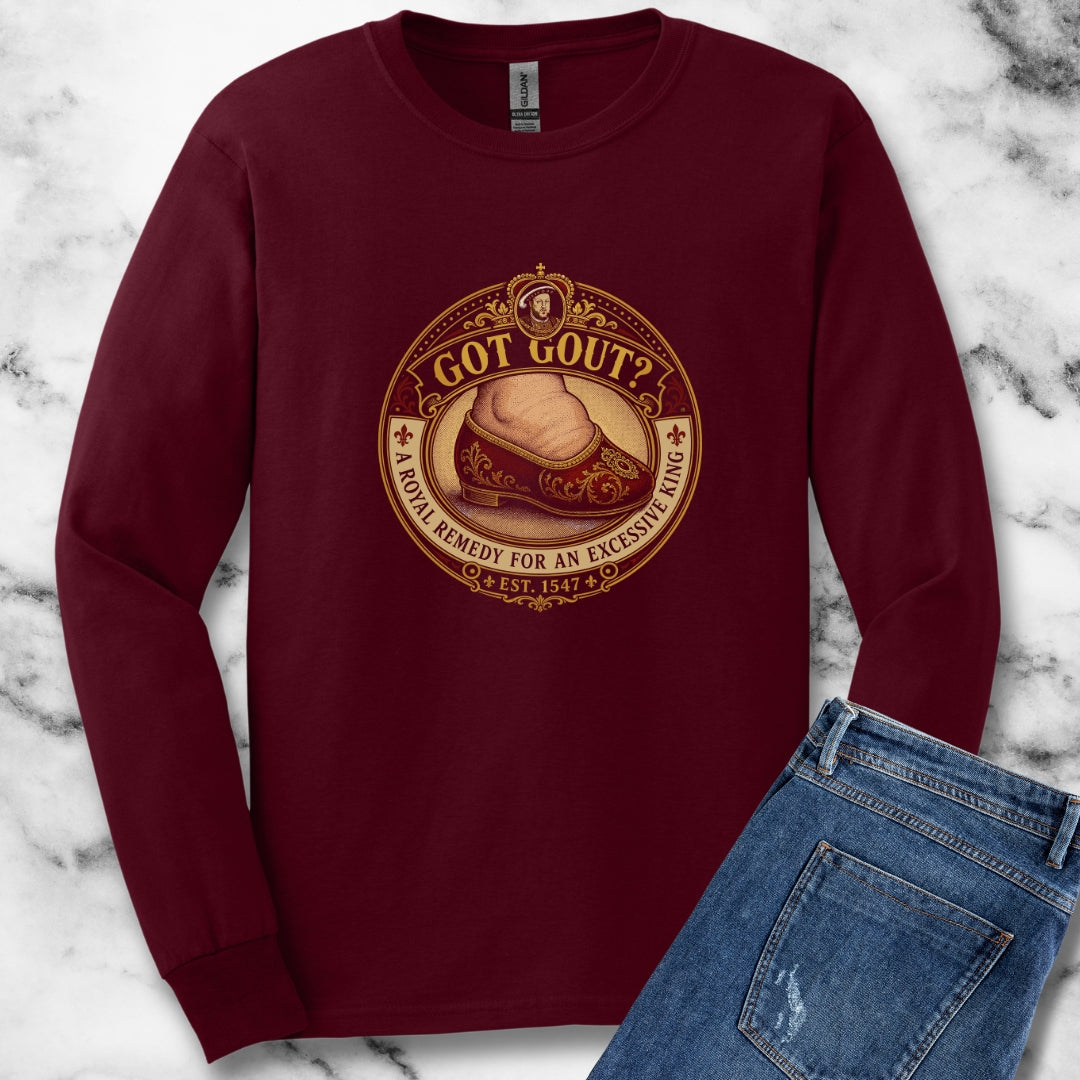 Got Gout Henry VIII Foot Unisex Long Sleeve Tee