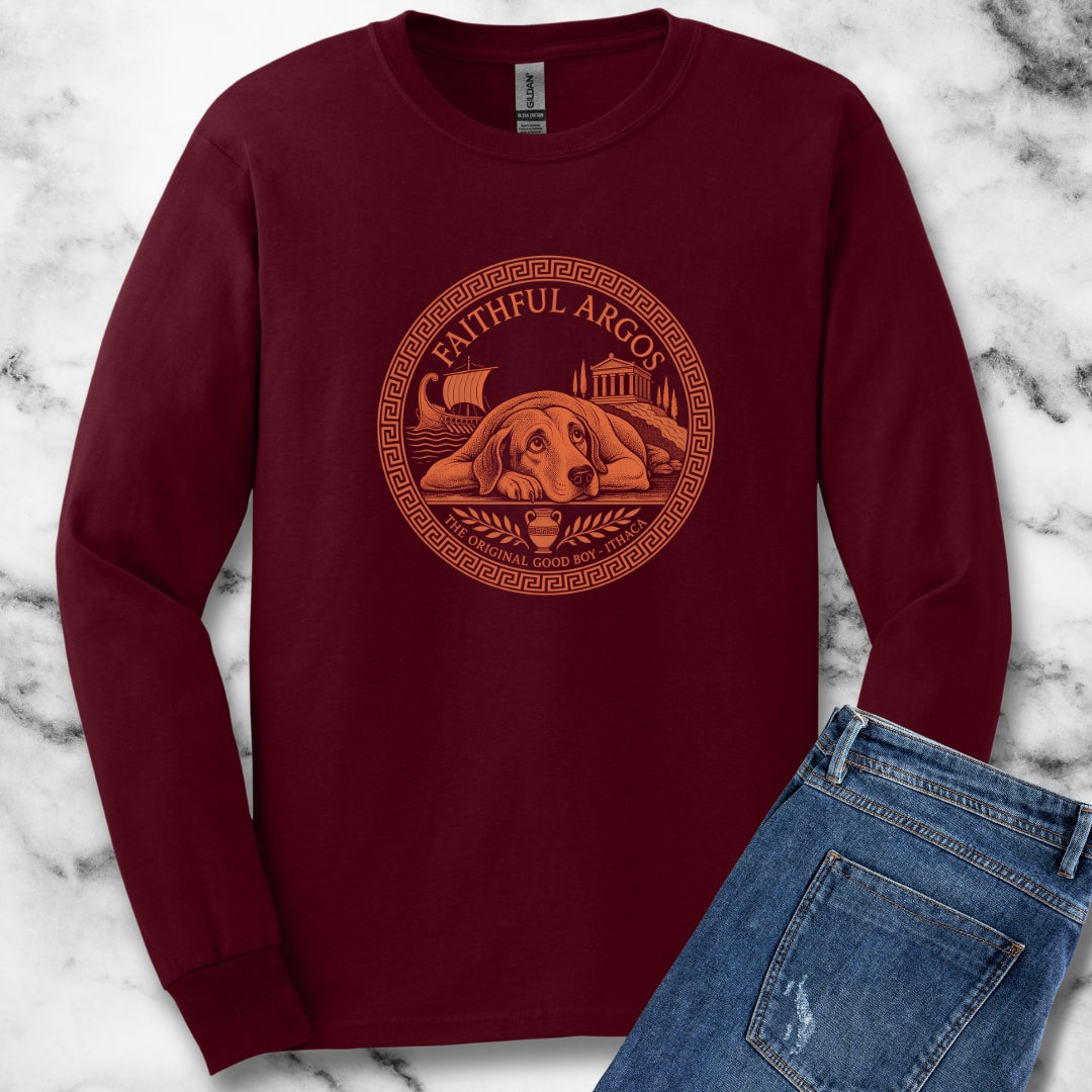 Faithful Argos the Dog Unisex Long Sleeve Tee