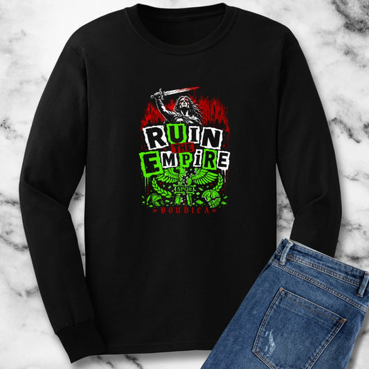 Boudica Punk Style Ruin Empire Unisex Long Sleeve Tee