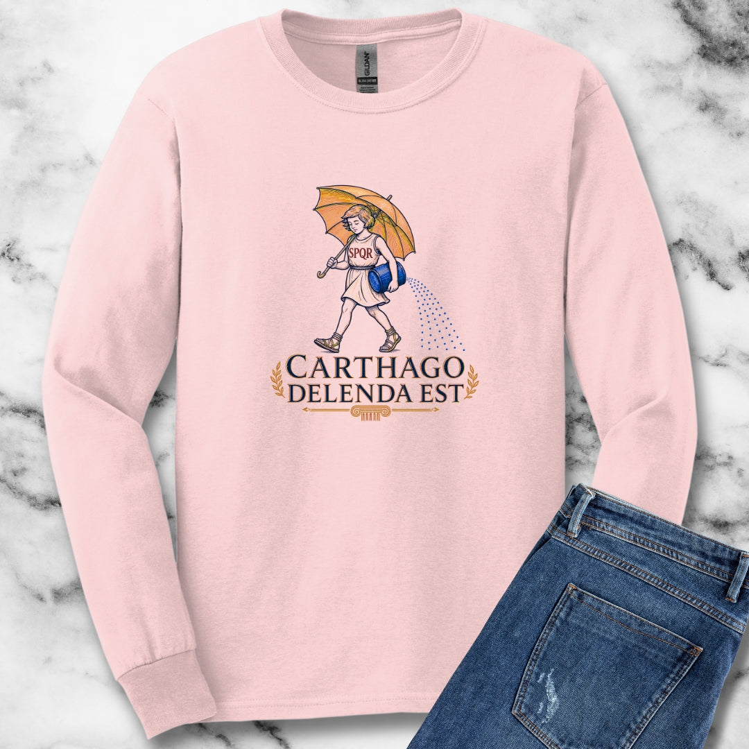 Carthago Delenda Est Morton's Salt Girl Unisex Long Sleeve Tee