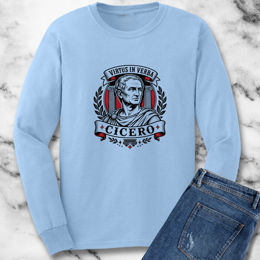 Virtus in Verba Cicero Unisex Long Sleeve Tee