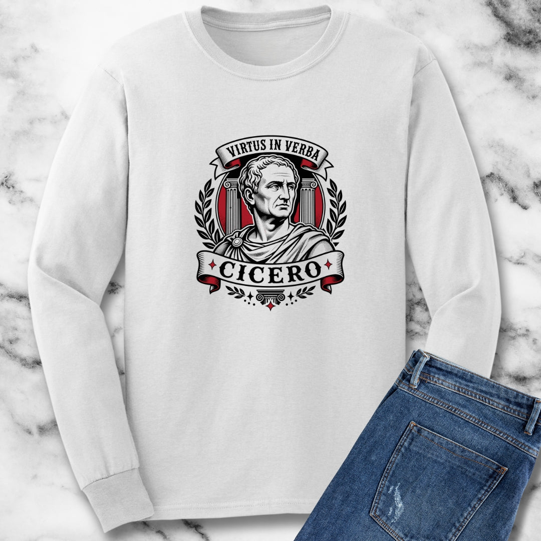 Virtus in Verba Cicero Unisex Long Sleeve Tee