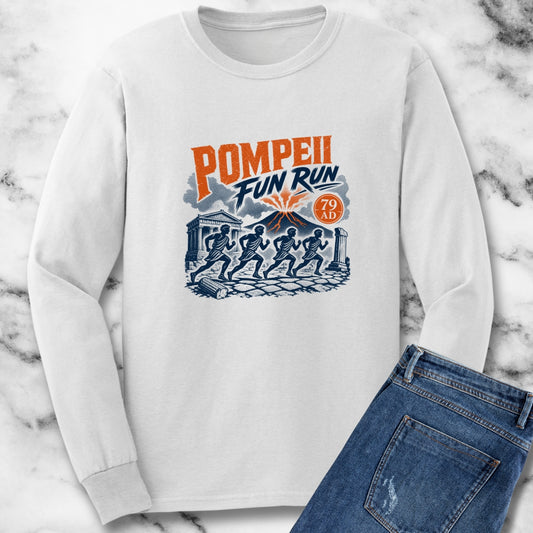 Pompeii Fun Run Poster Style Unisex Long Sleeve Tee