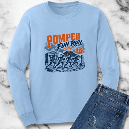 Pompeii Fun Run Poster Style Unisex Long Sleeve Tee
