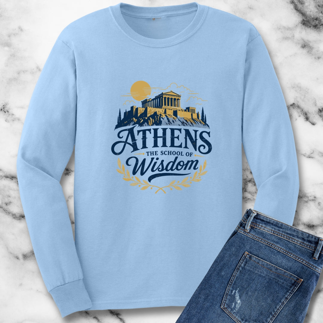 Athens School of Wisdom Unisex Long Sleeve Tee