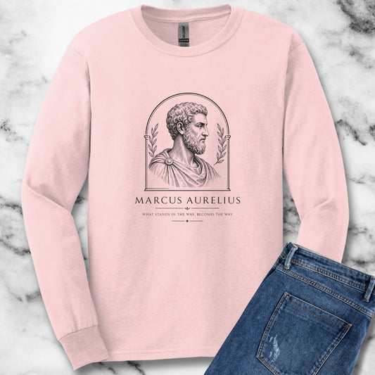 Marcus Aurelius the Way Quote Unisex Long Sleeve Tee