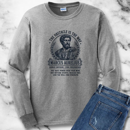 Aurelius Obstacle is the Way Unisex Long Sleeve Tee