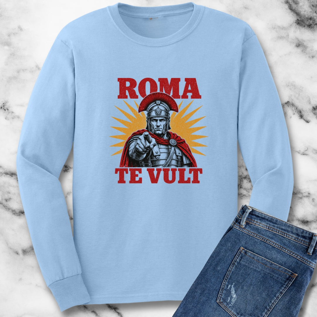 Roma Te Vult Rome Wants You Latin Unisex Long Sleeve Tee
