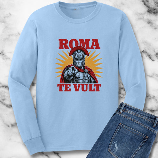 Roma Te Vult Rome Wants You Latin Unisex Long Sleeve Tee