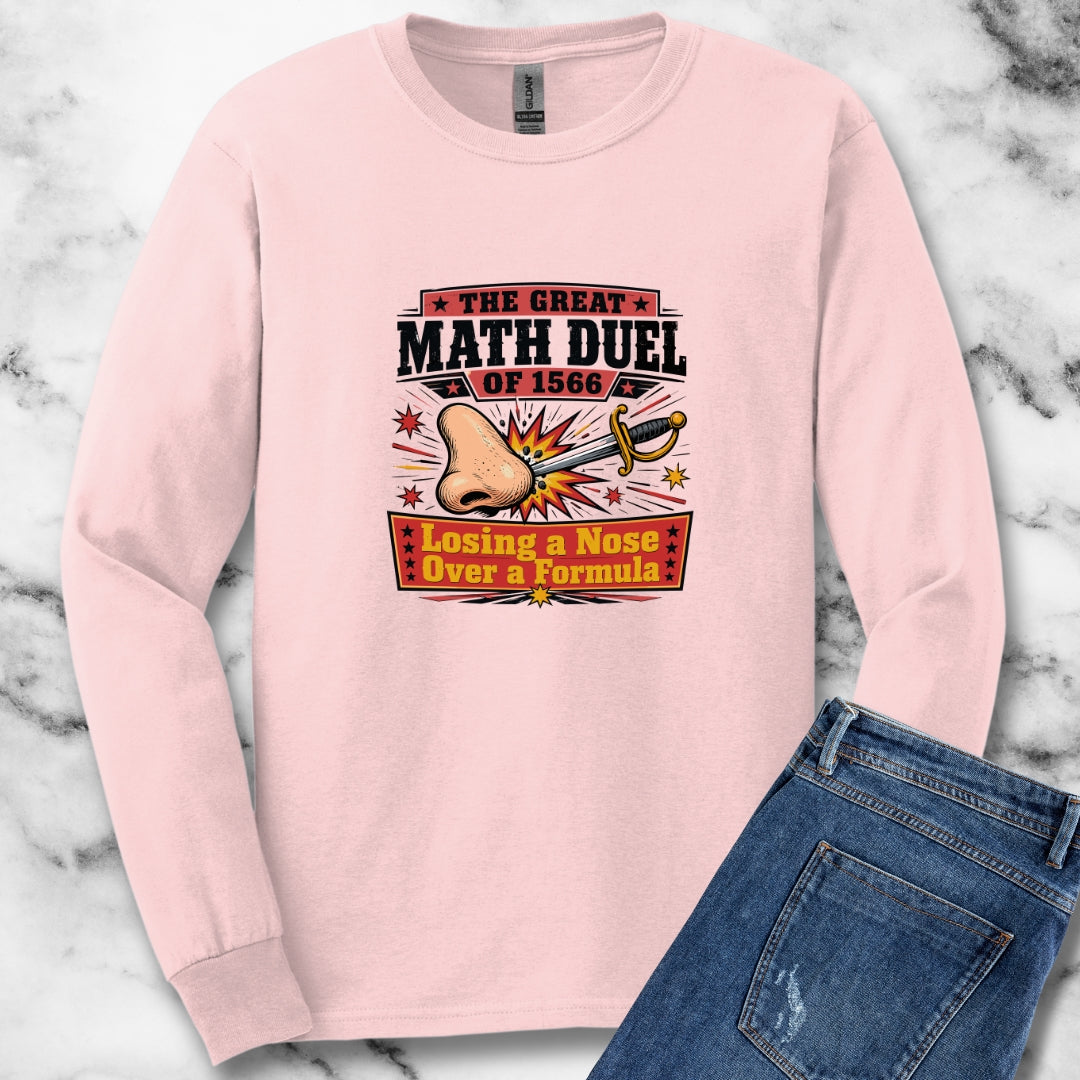 Tycho Brahe Nose Math Duel Unisex Long Sleeve Tee