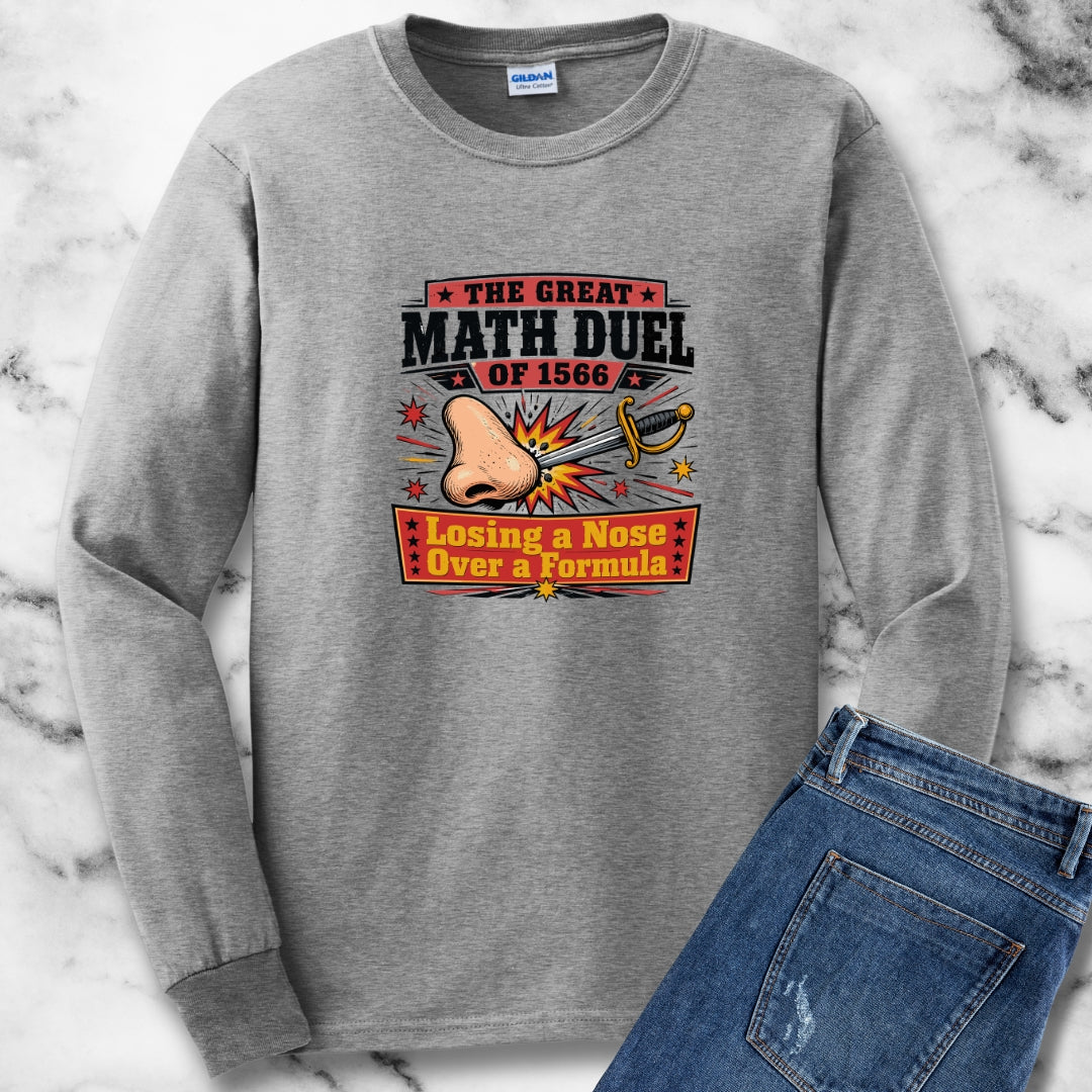 Tycho Brahe Nose Math Duel Unisex Long Sleeve Tee