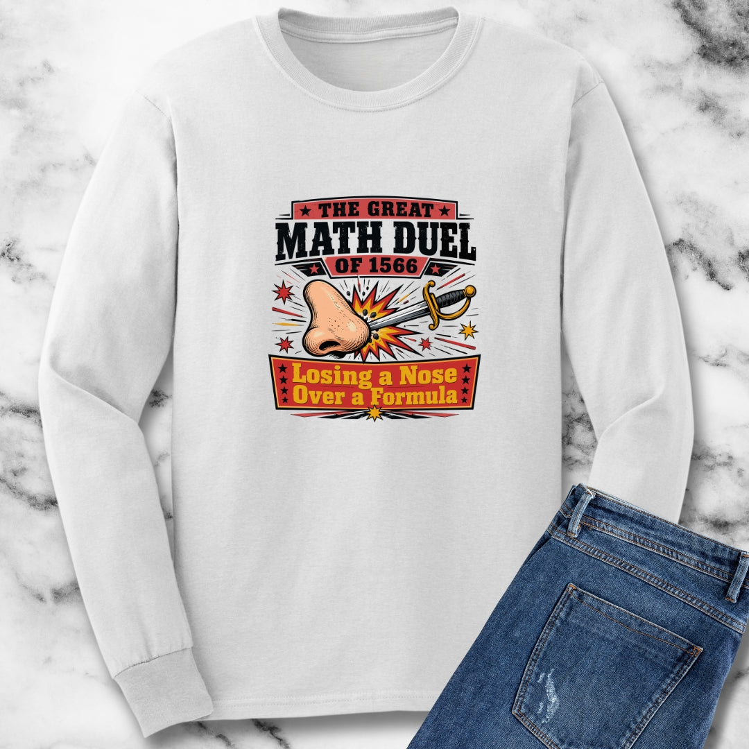 Tycho Brahe Nose Math Duel Unisex Long Sleeve Tee