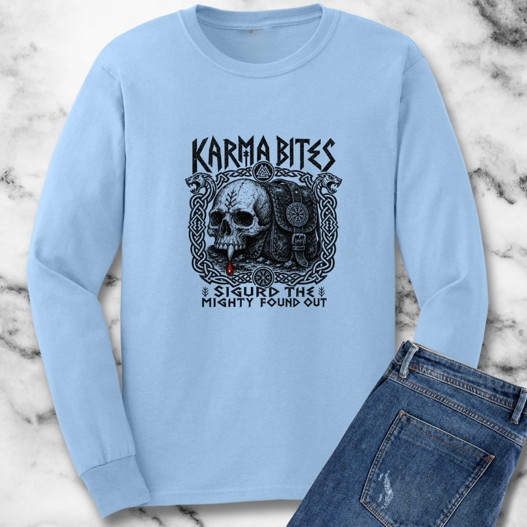 Karma Bites Sigurd the Mighty Unisex Long Sleeve Tee