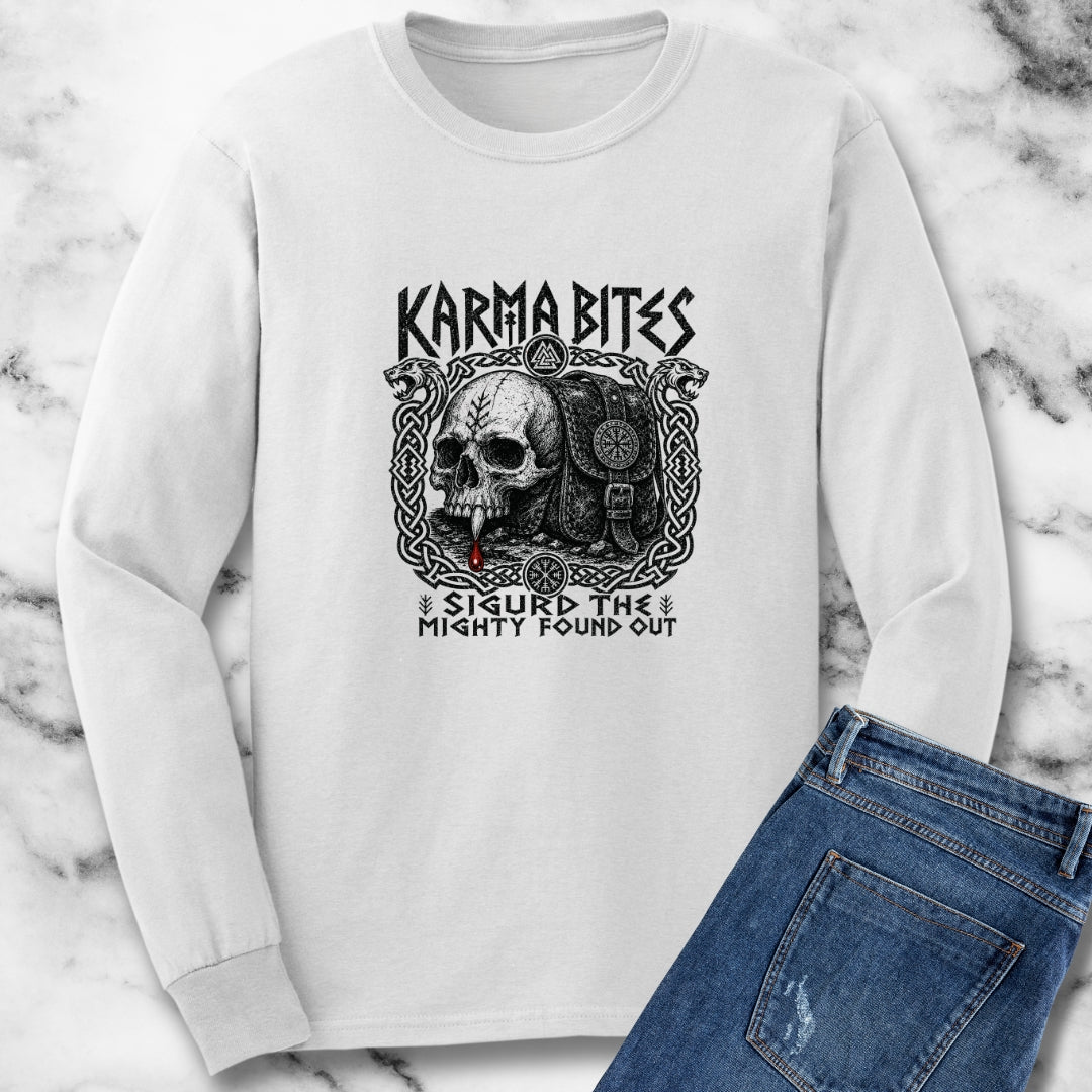 Karma Bites Sigurd the Mighty Unisex Long Sleeve Tee