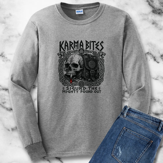 Karma Bites Sigurd the Mighty Unisex Long Sleeve Tee