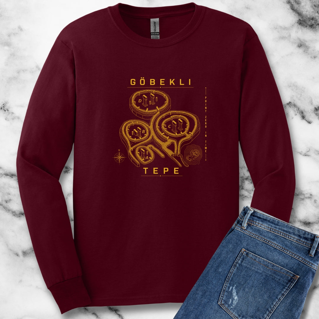 GÖBEKLI TEPE Ground Plan Unisex Long Sleeve Tee