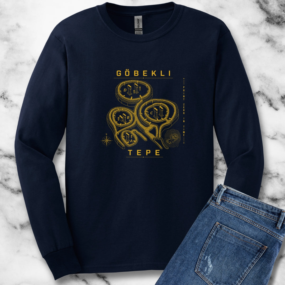 GÖBEKLI TEPE Ground Plan Unisex Long Sleeve Tee