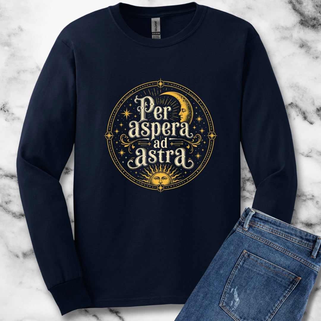 Per Aspera Ad Astra Unisex Long Sleeve Tee