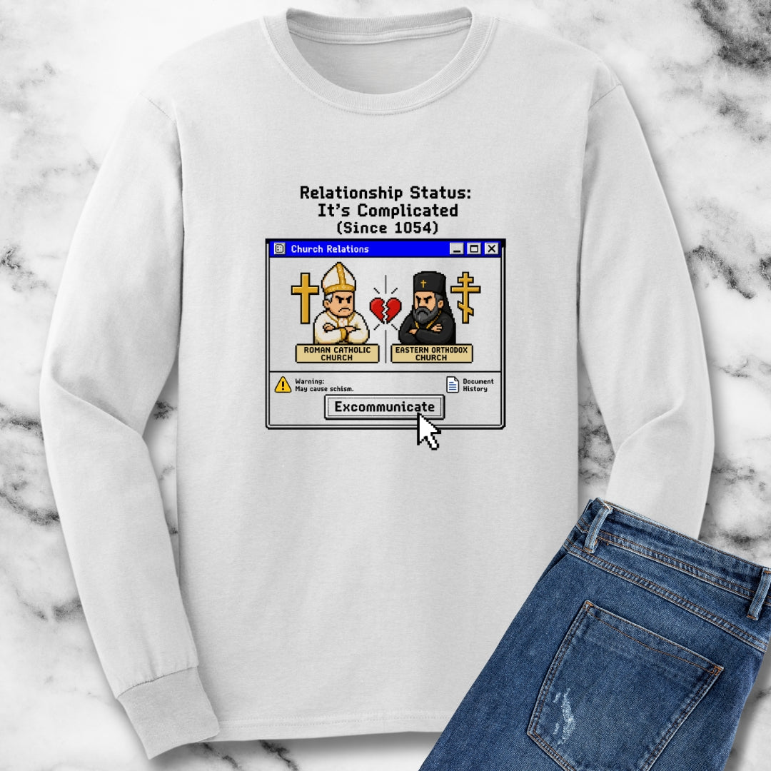 Great Schism 8 Bit Relationship Status Unisex Long Sleeve Tee