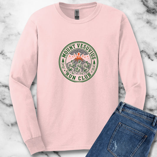 Mount Vesuvius Run Club Pompeii Unisex Long Sleeve Tee