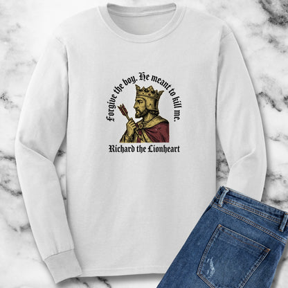 Forgive the Boy Richard the Lionheart Unisex Long Sleeve Tee