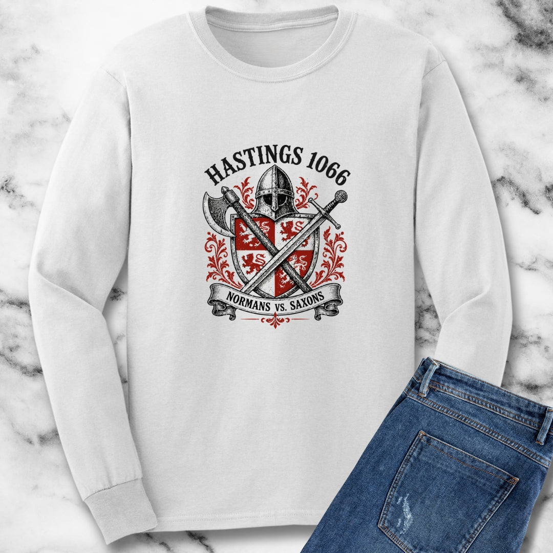 Battle of Hastings — Normans vs Saxons Unisex Long Sleeve Tee
