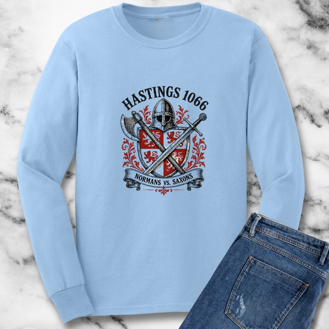 Battle of Hastings — Normans vs Saxons Unisex Long Sleeve Tee