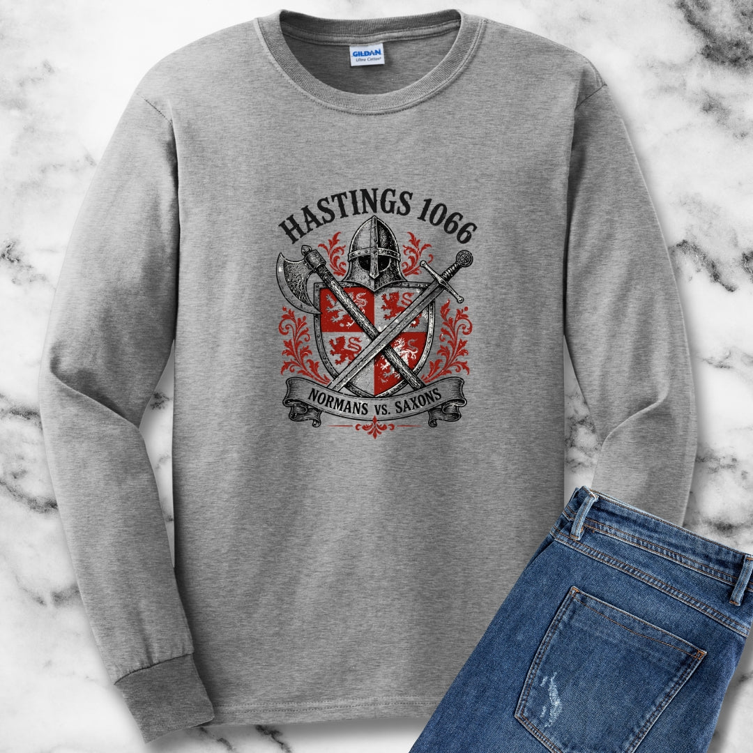 Battle of Hastings — Normans vs Saxons Unisex Long Sleeve Tee