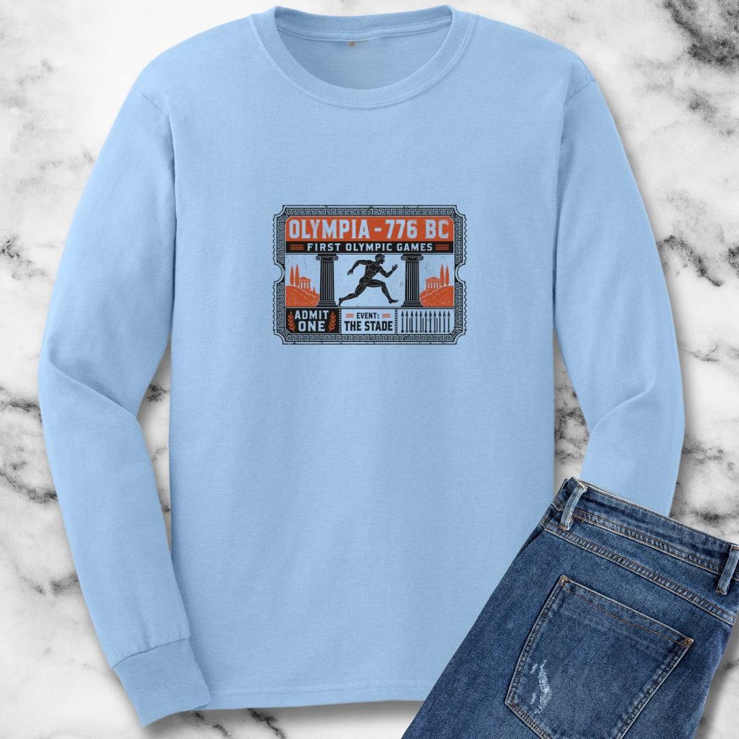 First Greek Olympics Ticket Unisex Long Sleeve Tee
