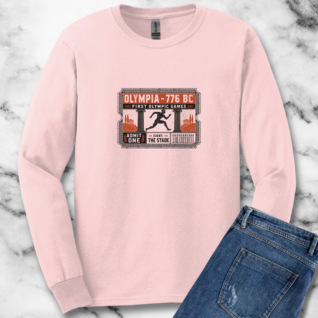 First Greek Olympics Ticket Unisex Long Sleeve Tee