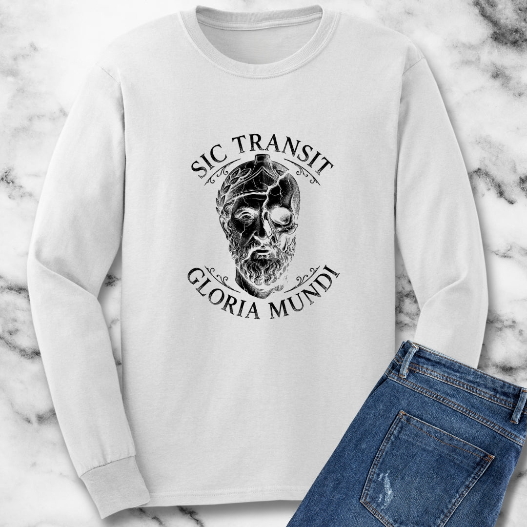 Sic Transit Gloria Skull Unisex Long Sleeve Tee