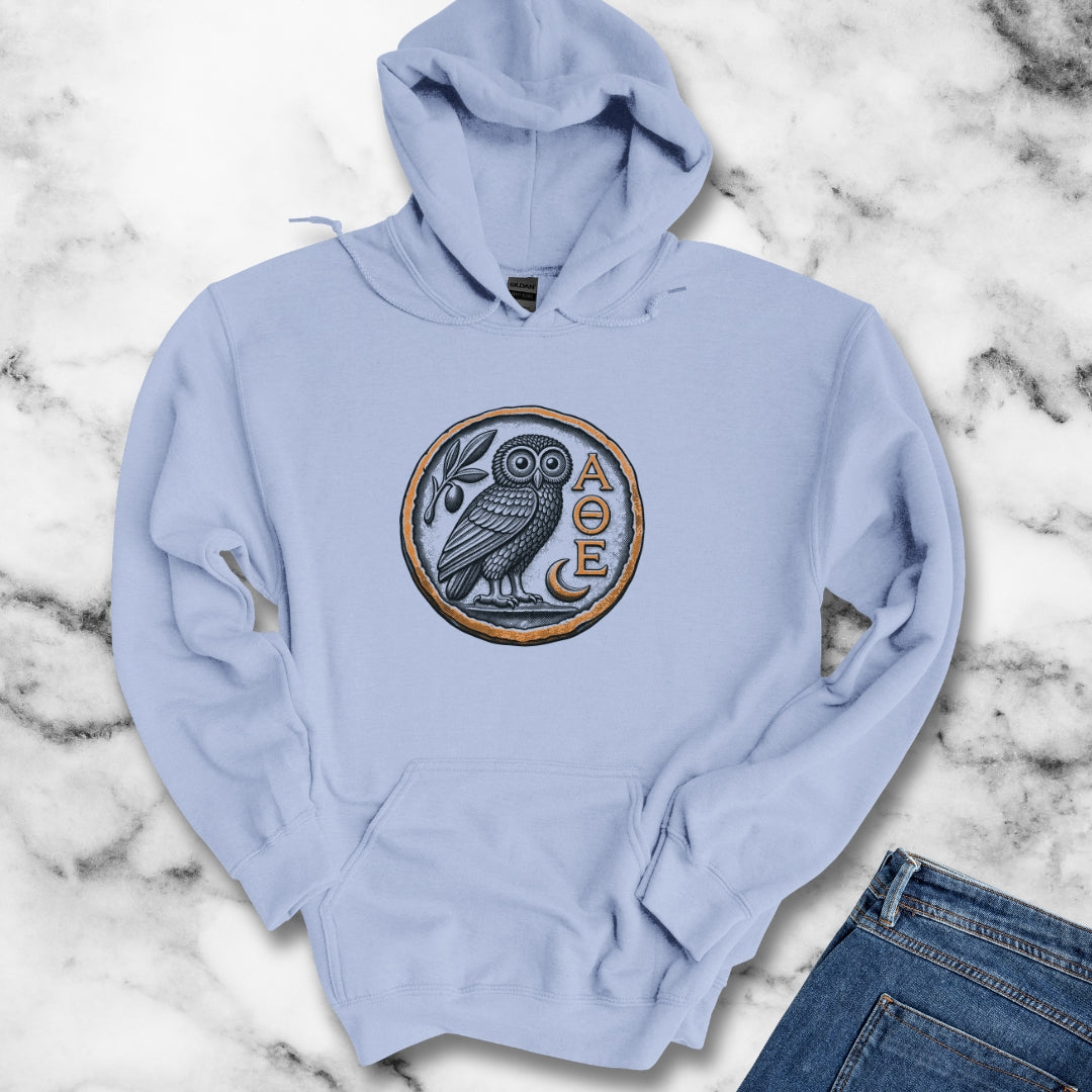 Athens Owl Coin Hoodie