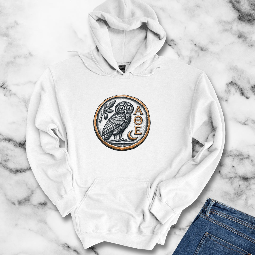 Athens Owl Coin Hoodie