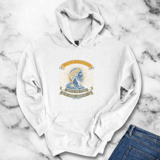 Aurelius Quote Running with the Stars Hoodie
